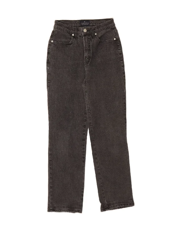 TRUSSARDI Womens Straight Jeans W26 L26  Grey Cotton