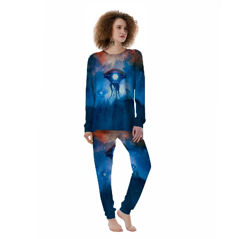 Alien Machines Print Women's Pajamas