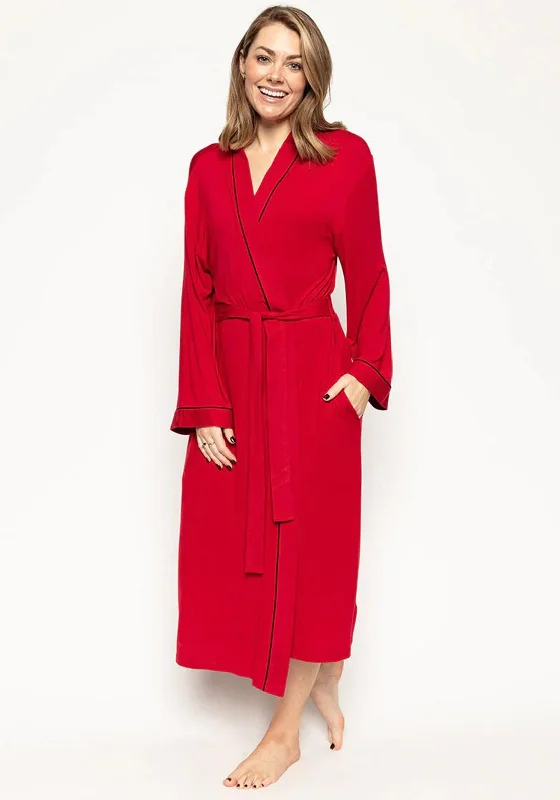 Cyberjammies Windsor Long Dressing Gown, Red