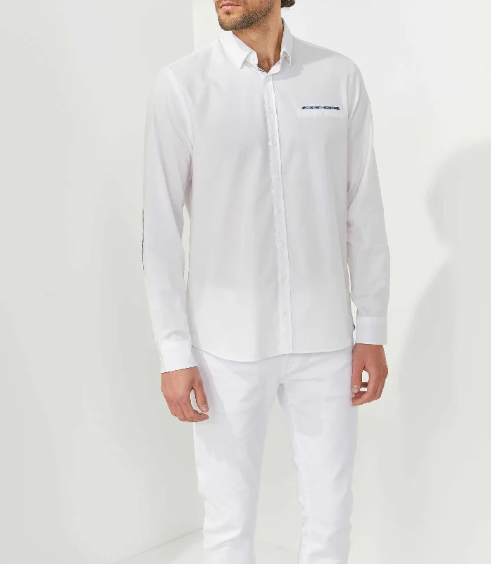 Chemise casual blanche "Tod"