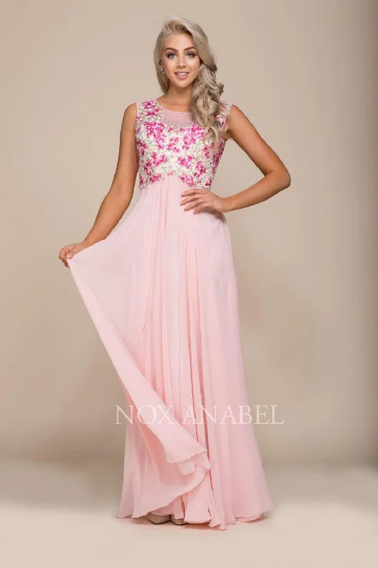 Long Sleeveless Prom Dress Formal