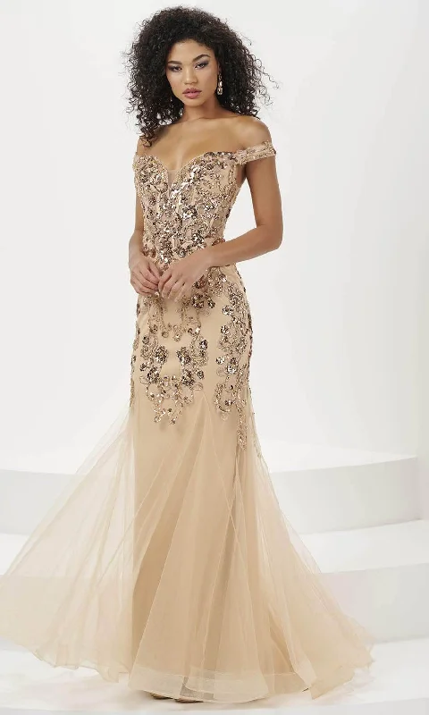 Panoply 14185 - Sequin Tulle Evening Gown