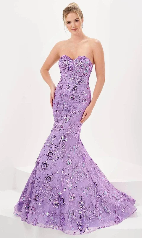 Tiffany Designs 16052 - Embellished Mermaid Evening Gown