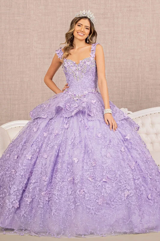 3D Butterfly Sweetheart Ball Gown by Elizabeth K GL3112