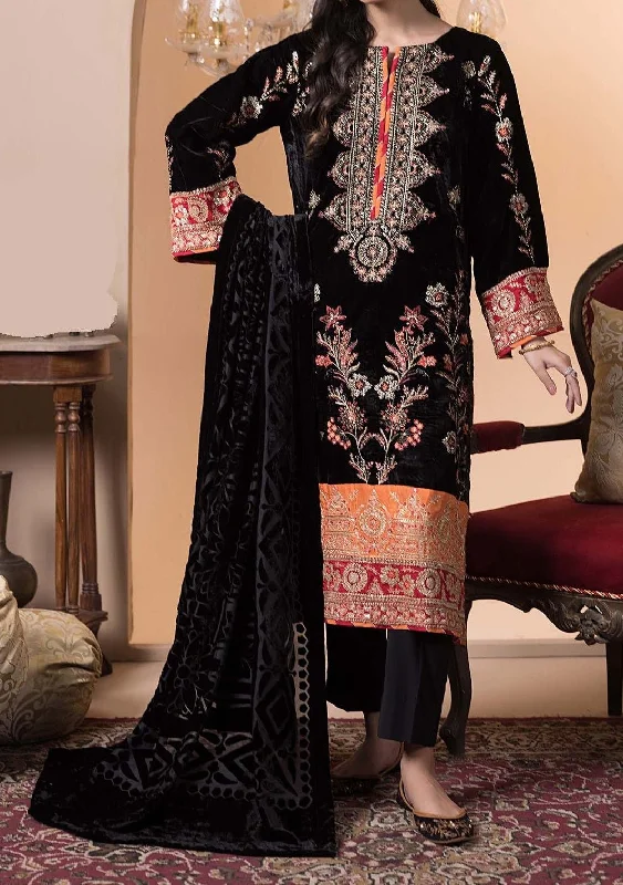 Adan's Libas Plachi Pakistani Velvet Dress