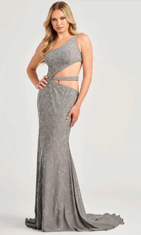 Colette By Daphne CL5281 - One Shoulder Cutout Prom Dress