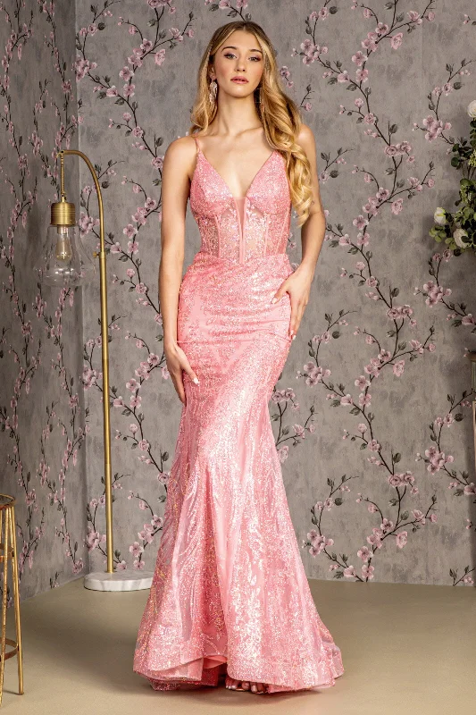 Embellished Sleeveless Mermaid Dress by GLS Gloria GL3201