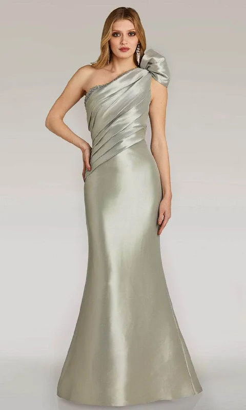 Feriani Couture 18266 - Ruched Asymmetric Evening Gown