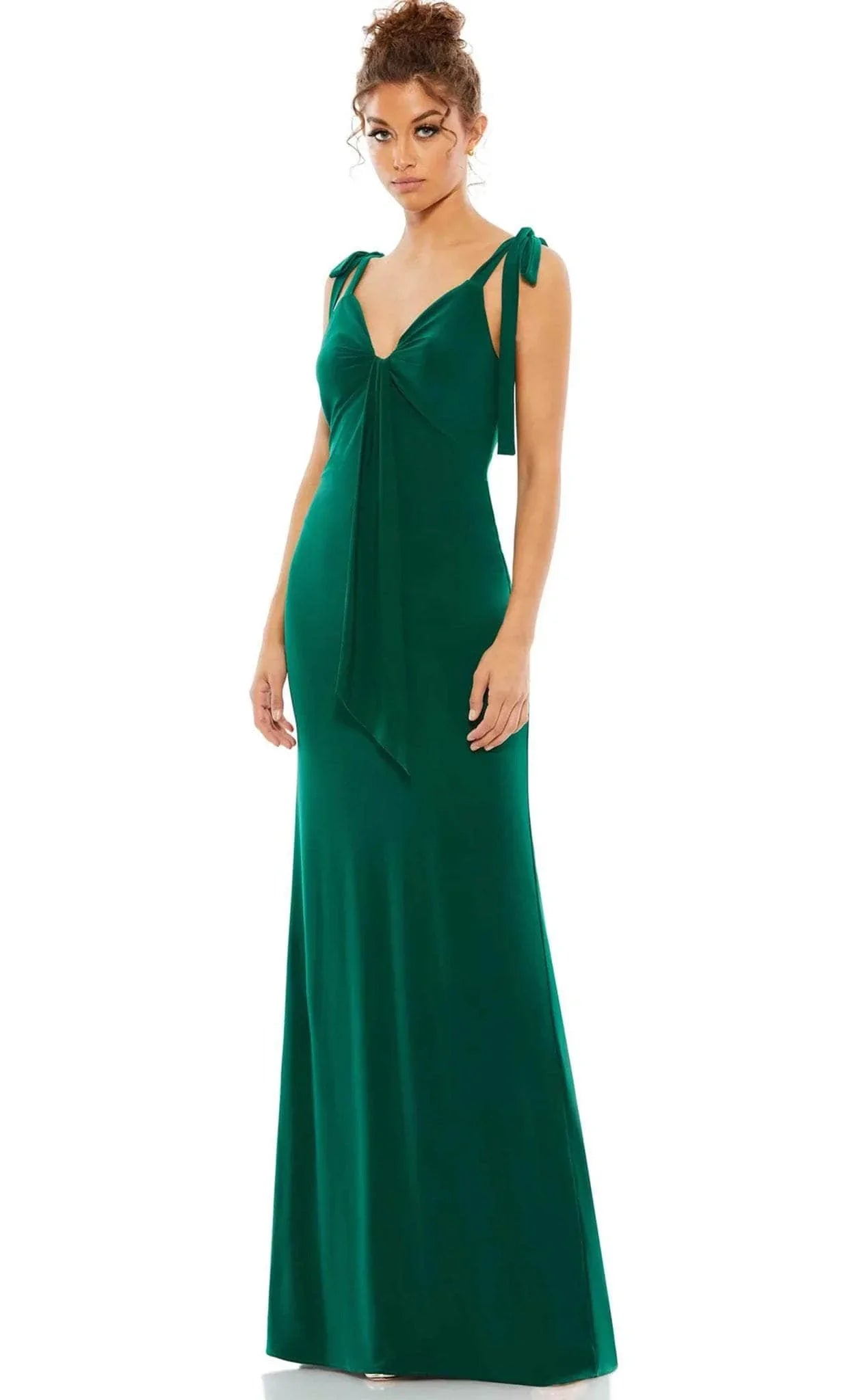 Ieena Duggal 26696 - Bow Shoulder Dress