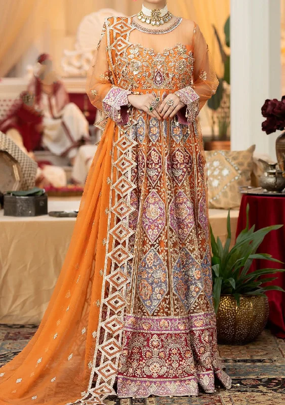 Imrozia Arboreal Pakistani  Luxury Net Anarkali