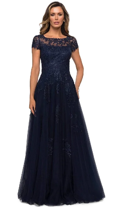 La Femme - Embroidered Gown 27920SC