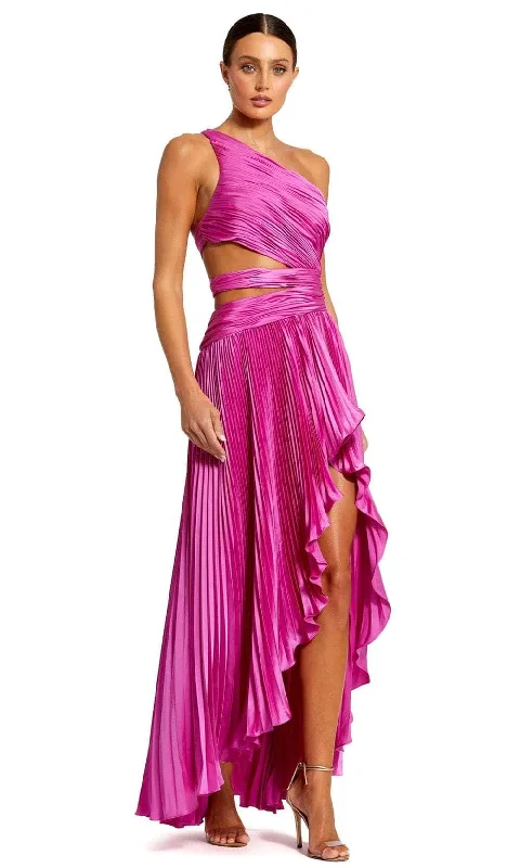 Mac Duggal 49837 - Pleated High Low Evening Dress