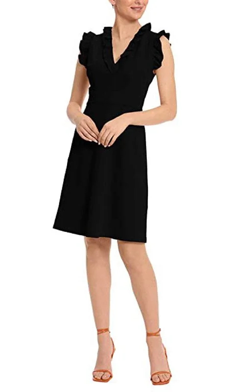 Maggy London G5197M - Ruffle Sleeve Dress