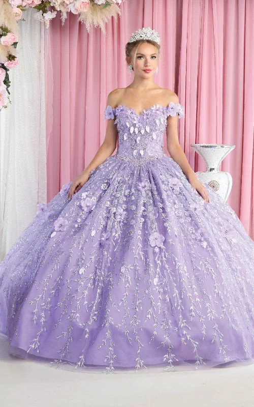 May Queen LK192 - Off Shoulder Ballgown