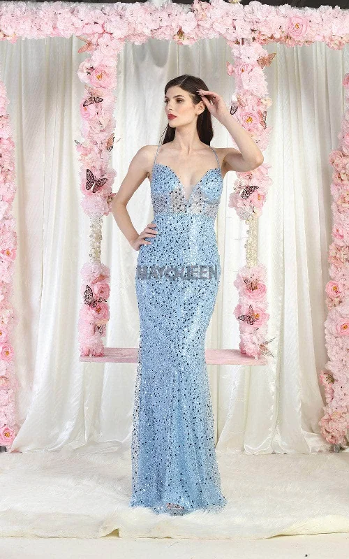 May Queen RQ7993 - Open Back Gown