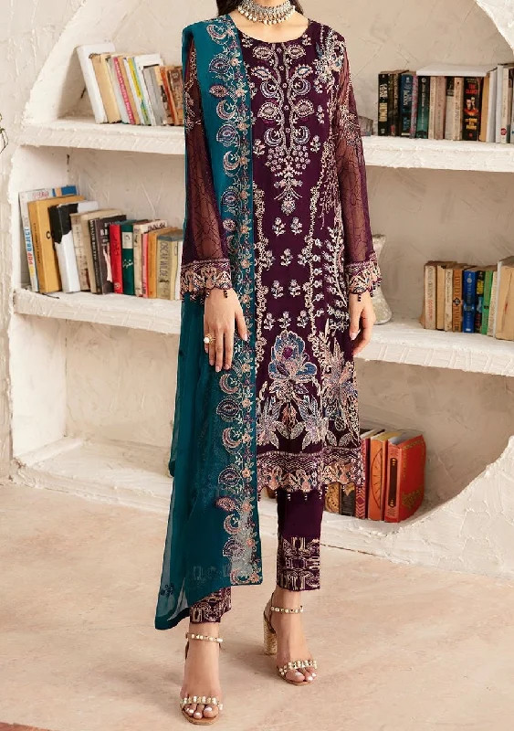 Ramsha Rangoon Pakistani Luxury Chiffon Dress