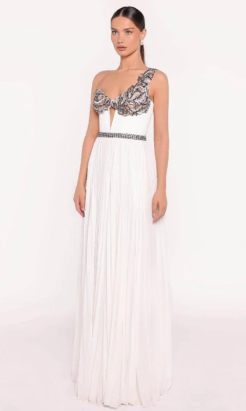 Tarik Ediz 98717 - Pleated Cutout Evening Gown