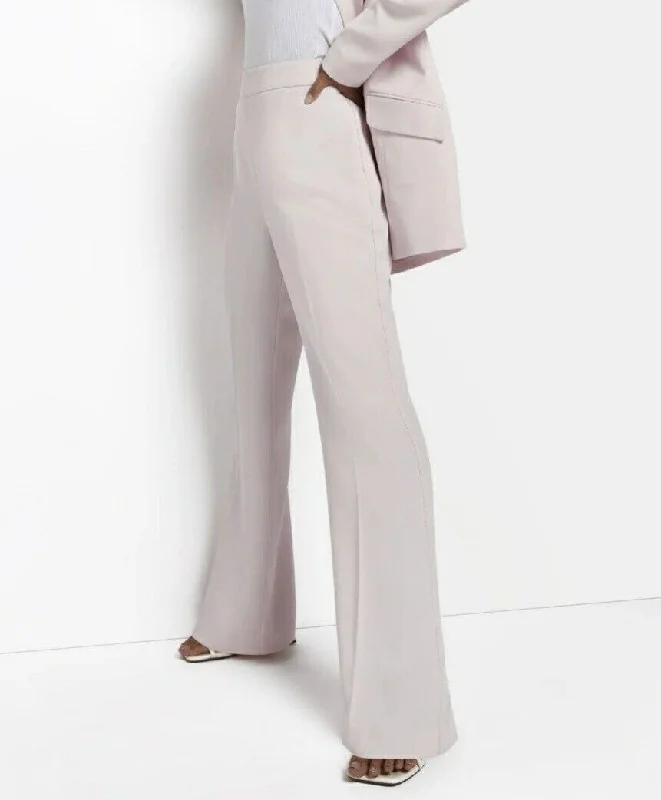 River Island Flared Trousers Pink High Waisted Dress Pants Uk12****Ref V535