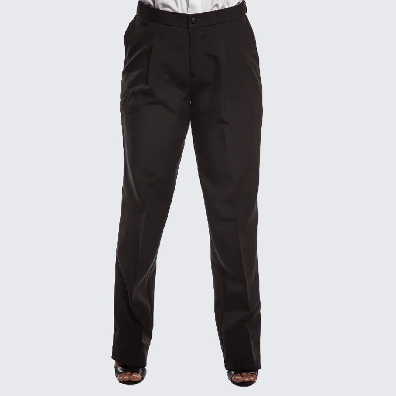 Womens Tuxedo Pants Pleated with Pockets