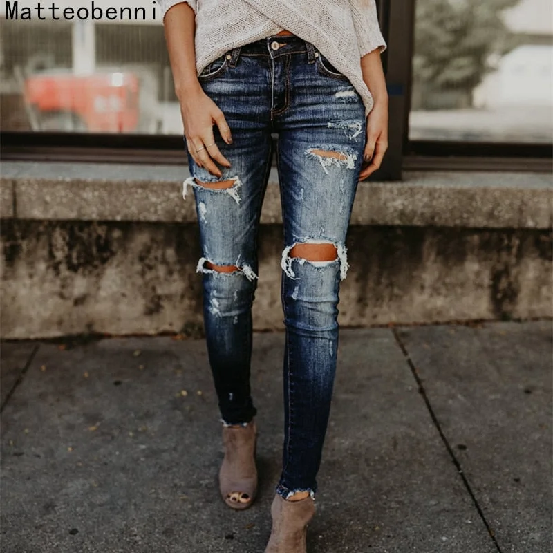 High Waist push up Denim Jeans Women Pants