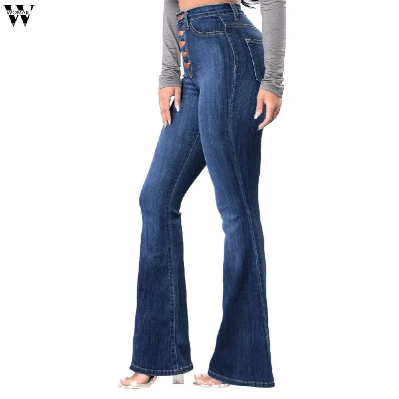 High Waisted Skinny Denim Jeans Pants