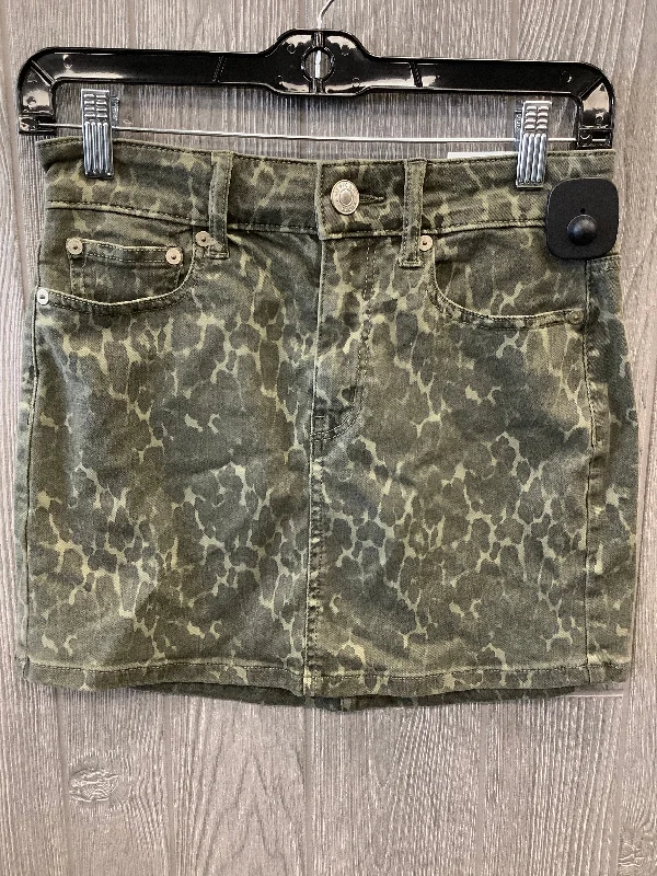 Skirt Mini & Short By American Eagle In Camouflage Print, Size: 0