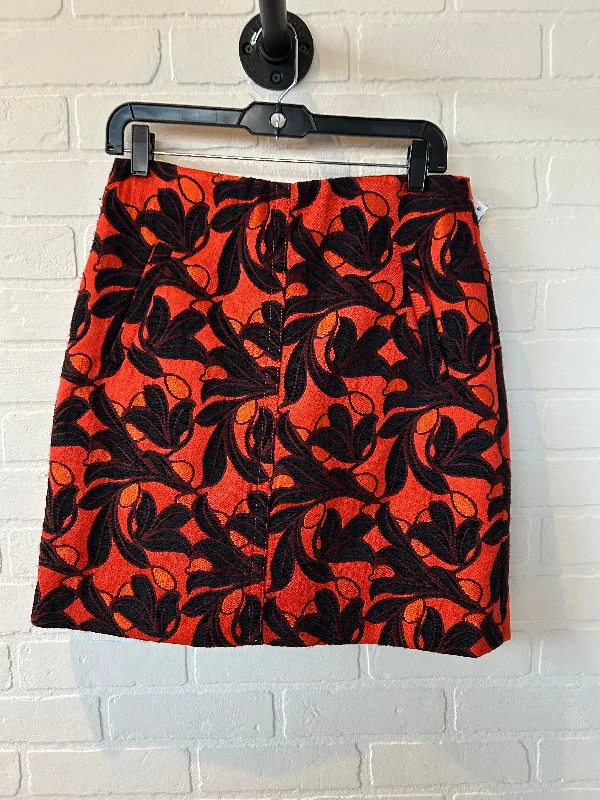 Skirt Mini & Short By Ann Taylor In Orange, Size: 6