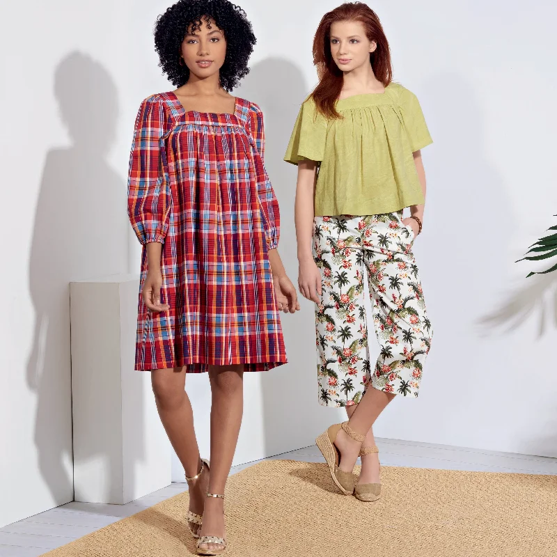 Simplicity Sewing Pattern S8926 Dress, Tops and Pants