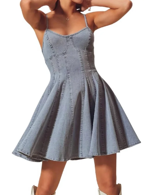 Della Dress In Denim