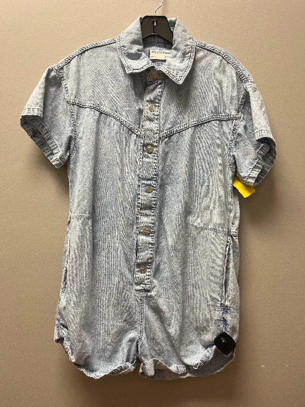 Romper By We The Free In Blue Denim, Size: Xs