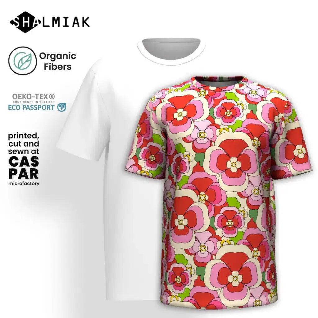 PANSY FANTASY pink - T-shirt  (organic cotton)