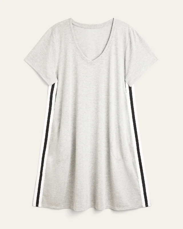 Vivianne T-Shirt Dress | Light Grey