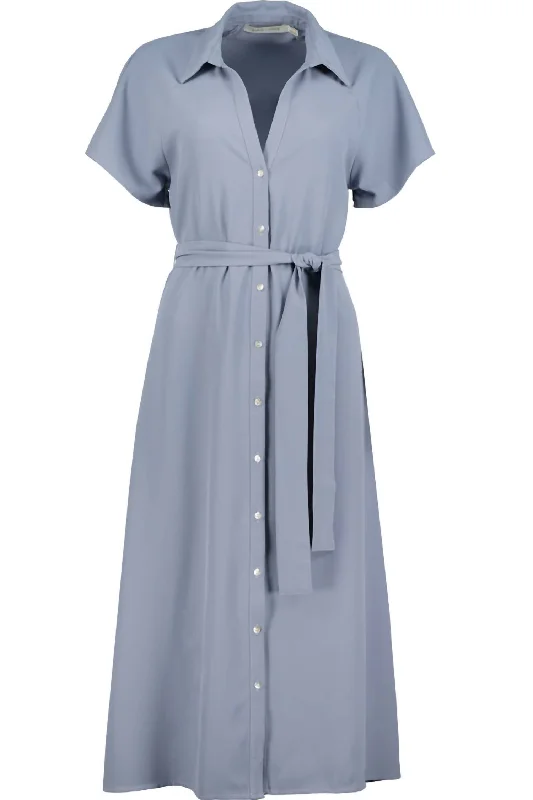 Women's Aston Shirt Dress In Celestial